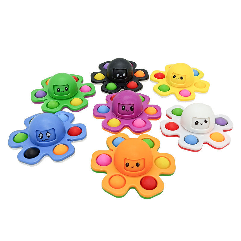 Cross-border Fidget Spinner Bubble Toy, Rodent Exterminator Octopus, Novel and Creative Stress Relief Gadget, Rotating Toy Wholesale
