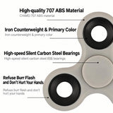 Rotating Fidget Spinner Abs Plastic Three-Finger Stress Relief Toy Hand Spinner Finger Stall Edc Toy