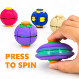 Cross-Border 3D Printed Press-And-Spin Gyro, Press-And-Spin Stress Relief Ball, Fidget Spinner, Stress-Relief Ball
