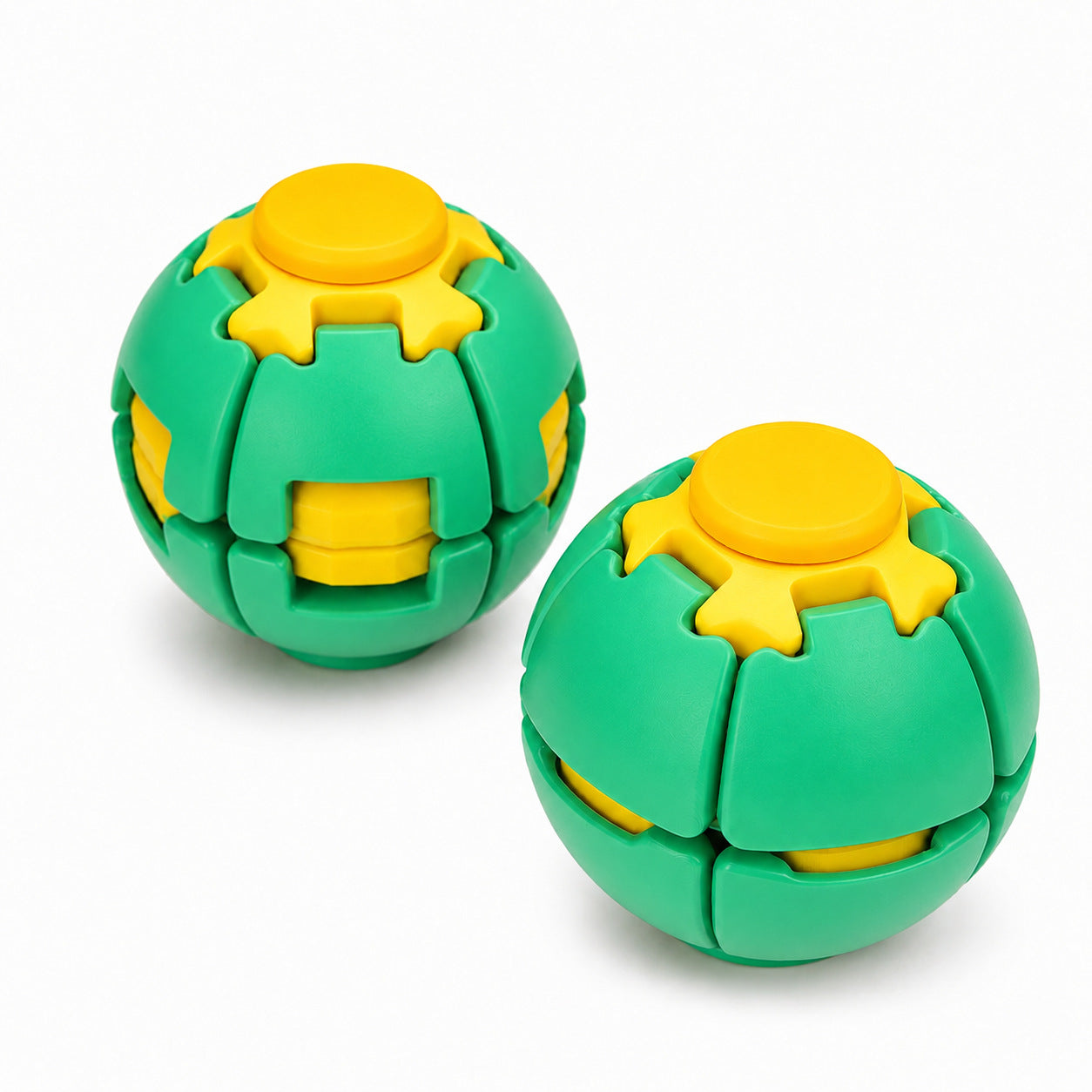 Cross-Border 3D Printed Press-And-Spin Gyro, Press-And-Spin Stress Relief Ball, Fidget Spinner, Stress-Relief Ball