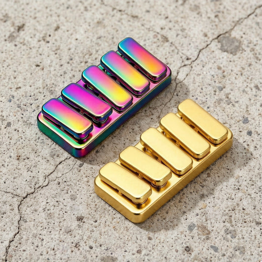 Cross-Border New Model Four or Five Button Piano Seesaw Edc Metal Toy Magnetic Metal Clicker Coin Hand Toy
