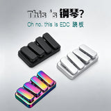 Magnetic Mini Seesaw Handle Piece Zinc Alloy Portable Press Coin Pusher Stress Relief Toy Rectangular Shape Portable