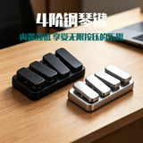 Magnetic Mini Seesaw Handle Piece Zinc Alloy Portable Press Coin Pusher Stress Relief Toy Rectangular Shape Portable