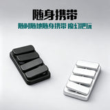 Magnetic Mini Seesaw Handle Piece Zinc Alloy Portable Press Coin Pusher Stress Relief Toy Rectangular Shape Portable