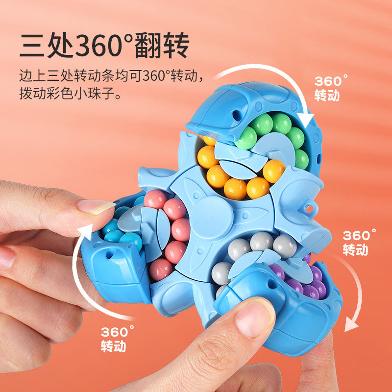 A generation of magic beans Rubik's cube boy gyro finger rotating ball decompression artifact children's educational toys