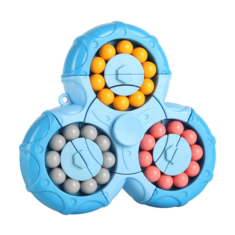 A generation of magic beans Rubik's cube boy gyro finger rotating ball decompression artifact children's educational toys