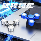 Edc Fingertip Spinner Aluminum Alloy Finger Spinner Stainless Steel Magic Stress-Relief Rotating Gadget Black Technology