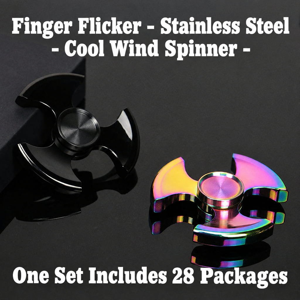 Fingertip gyro stainless steel kung fu cyclone finger gyro Seiko rotating power Net red long time decompression toy