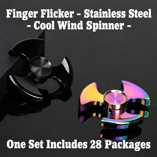 Fingertip gyro stainless steel kung fu cyclone finger gyro Seiko rotating power Net red long time decompression toy