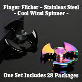 Fingertip gyro stainless steel kung fu cyclone finger gyro Seiko rotating power Net red long time decompression toy