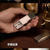 Cyber-Pickup Card Pusher Metal Stress Relief Toy Mechanical Ratchet Magnetic Snap Coin EDC Fidget Toy Blind Box
