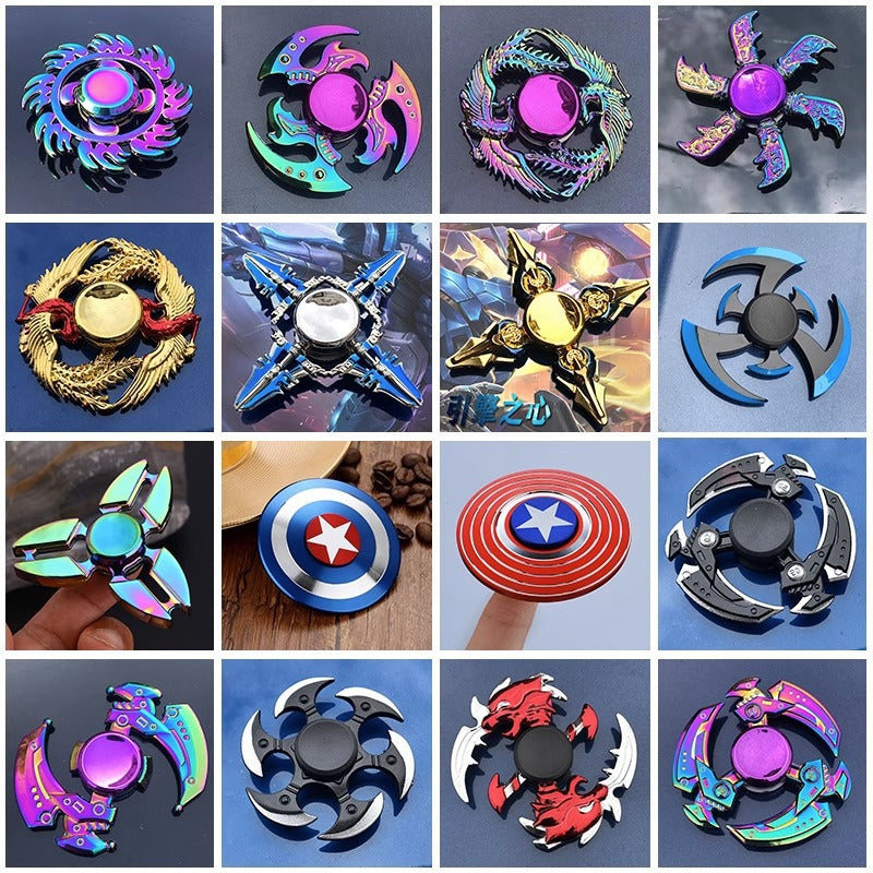 ‹ېHundreds of Styles to Choose From‹ÛÔMetal Fingertip Spinner Toy for Children and Adults, Wholesale Spinning Fingertip Toy