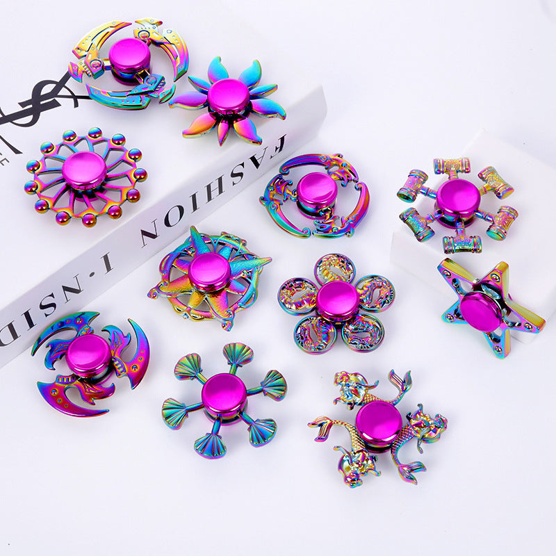 New Alloy Fingertip Spinner Stress-Relief Toy Hand Spinner Finger Spinner Street Stall Toy