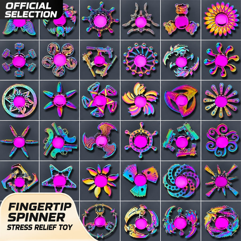 New Alloy Fingertip Spinner Stress-Relief Toy Hand Spinner Finger Spinner Street Stall Toy