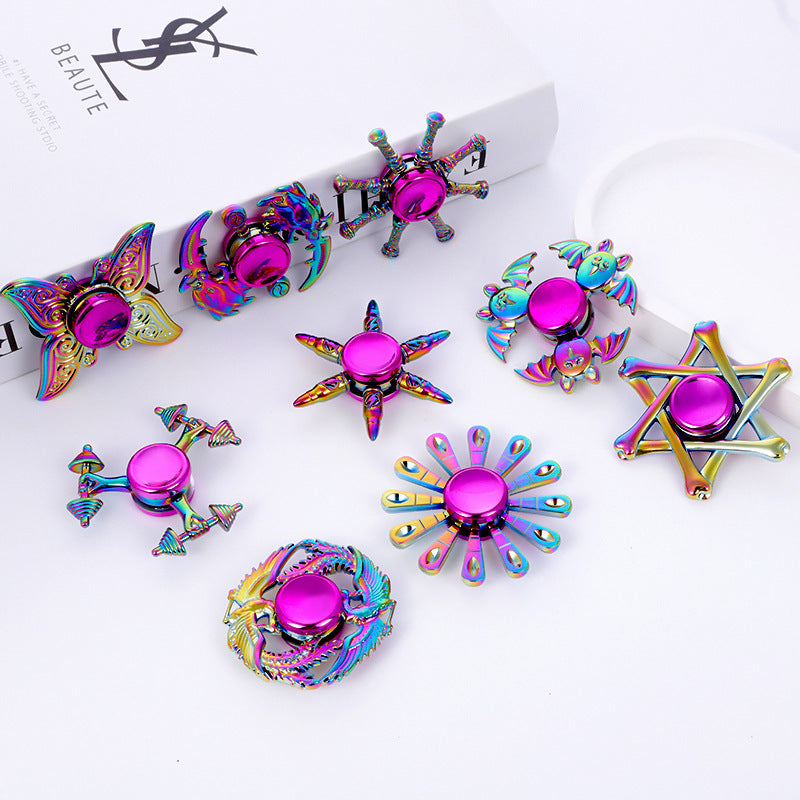 New Alloy Fingertip Spinner Stress-Relief Toy Hand Spinner Finger Spinner Street Stall Toy