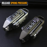 Cross-Border Push Egg Pop Coin Edc Metal Stress Relief Toy Fingertip Spinner Push Card Black Technology Pendant