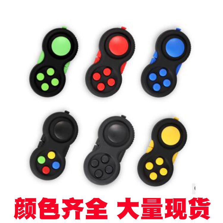 Stress-Relief Puzzle Handle with Non-Slip Silicone Ergonomic Design for Gaming and Office Use, Finger Stress-Relief Toy