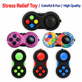 Stress-Relief Puzzle Handle with Non-Slip Silicone Ergonomic Design for Gaming and Office Use, Finger Stress-Relief Toy