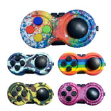 Stress-Relief Puzzle Handle with Non-Slip Silicone Ergonomic Design for Gaming and Office Use, Finger Stress-Relief Toy