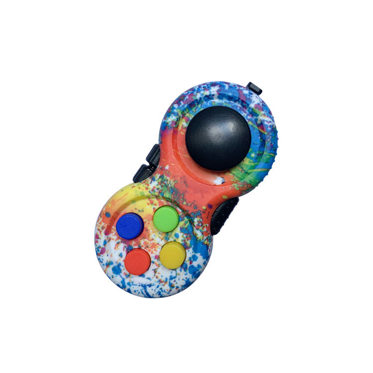 Stress-Relief Puzzle Handle with Non-Slip Silicone Ergonomic Design for Gaming and Office Use, Finger Stress-Relief Toy
