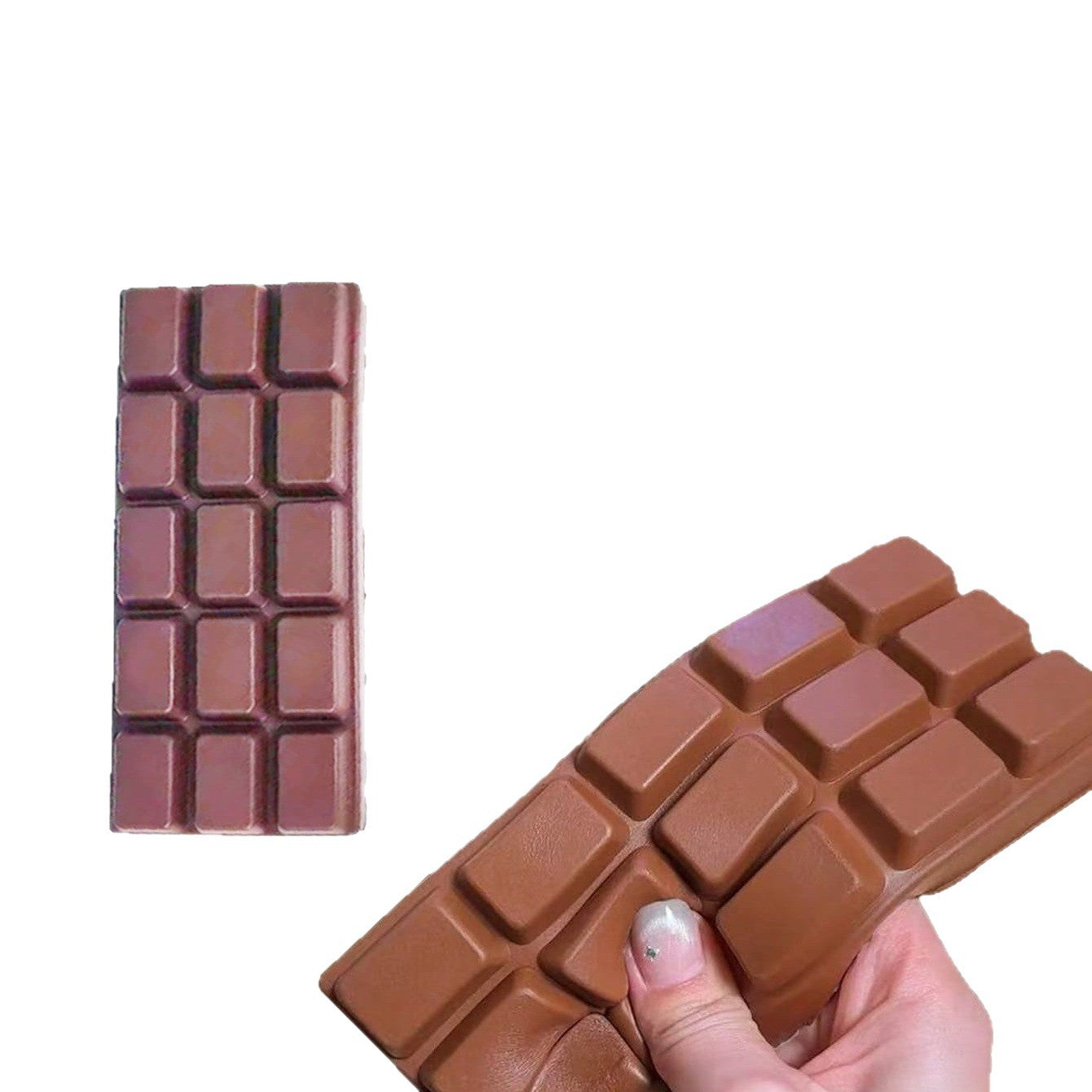 Chocolate Slow-Rebound Squishy Toy Large Stress-Relief Bread Cake Squishy Toy Popular Viral Stress-Relief Item