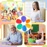 Cross-border New Fidget Toys Silicone Sensory Stone Children's Decompression Toy Soft Silicone Texture Worry Stone