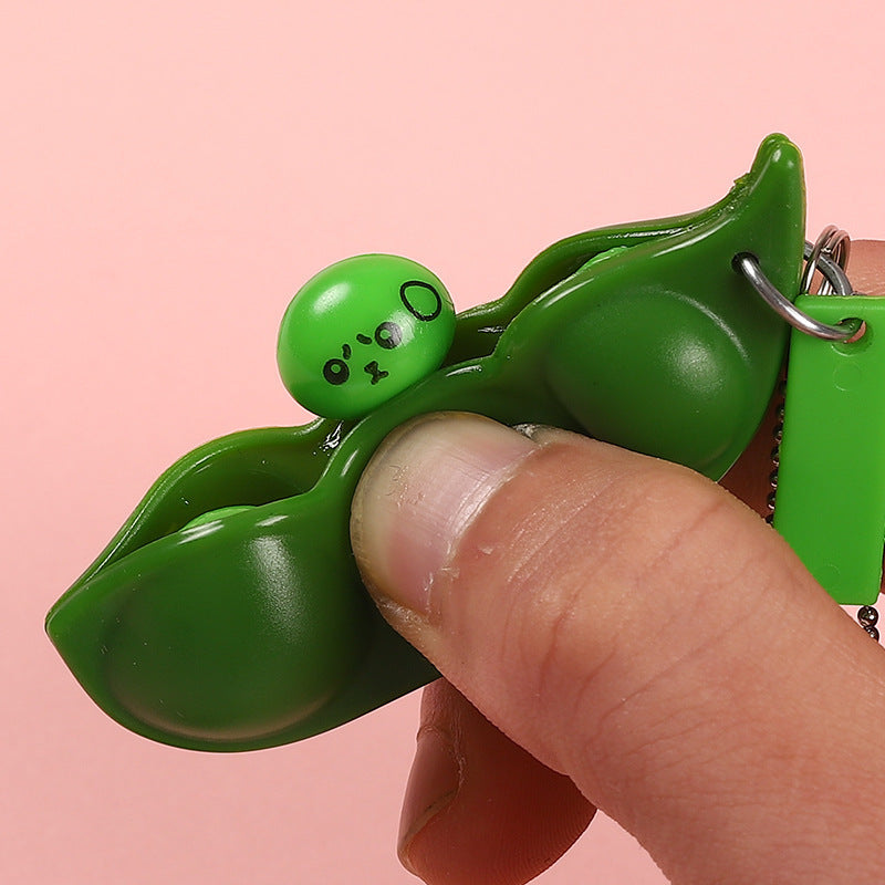 Squeeze Eamame Squeeze Eamame Unlimited Eamame Toy Decompression Pea Pod Keychain Kindergarten