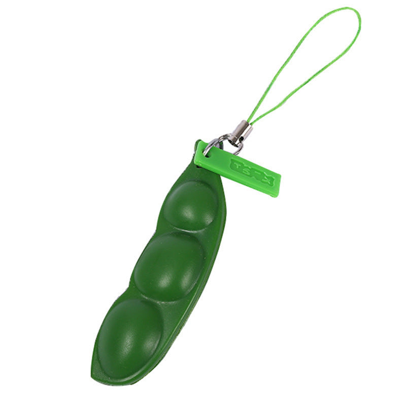 Squeeze Eamame Squeeze Eamame Unlimited Eamame Toy Decompression Pea Pod Keychain Kindergarten