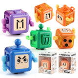 Cross-border children's fingertip decompression robot decompression anti-anxiety decompression cube new exotic infinite cube toy