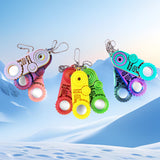 Cross-Border Hot-Selling 3D Printed Three-In-One Fingertip Stress Relief Toy Pendant with Rotating Gears for Relaxation and Anxiety Relief