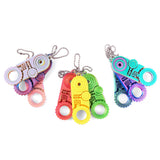 Cross-Border Hot-Selling 3D Printed Three-In-One Fingertip Stress Relief Toy Pendant with Rotating Gears for Relaxation and Anxiety Relief