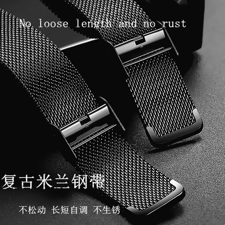 TikTok Watch Men's Waterproof Double Calendar Trend Starry Sky Non-mechanical Watch Quartz Watch Luminous New Wholesale Cross-Border