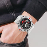 Stryve Men's Fashion Elements Waterproof Sports Watch Dual Display Luminous Electronic Multifunctional Student Watch S8029