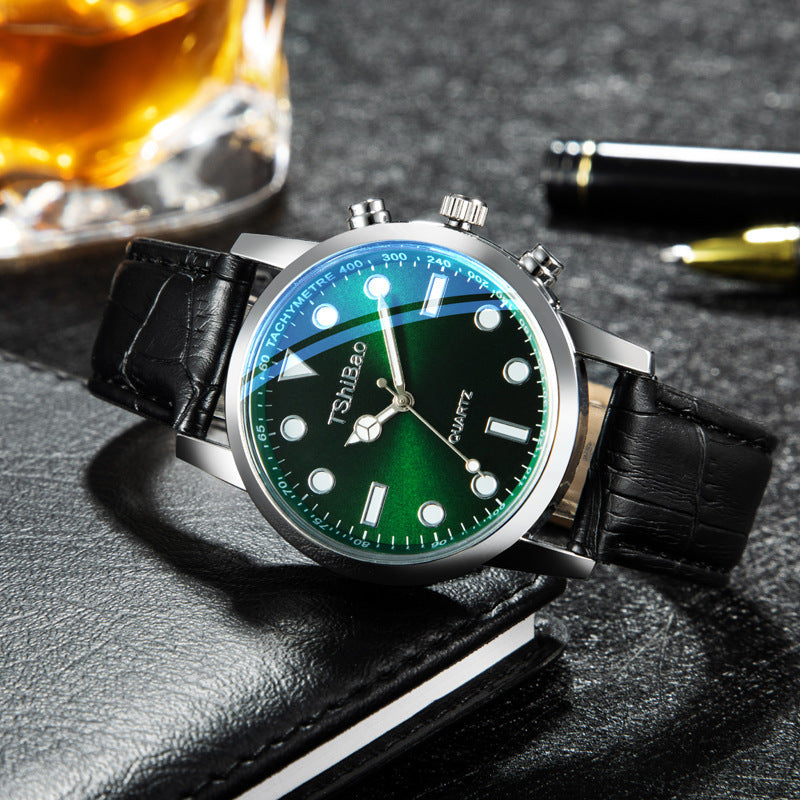 Foreign Trade Retro Leather Strap Watch, Quartz Business Mechanical Watch, Korean Style Fashion Trendy Simple Watch, Factory Direct Sales