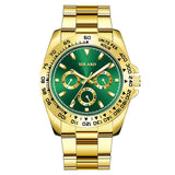 Cross-border explosions gold men's watches men's watches steel band business watches luminous quartz spot wholesale spot manufacturers
