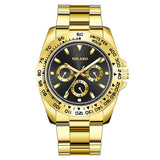 Cross-border explosions gold men's watches men's watches steel band business watches luminous quartz spot wholesale spot manufacturers