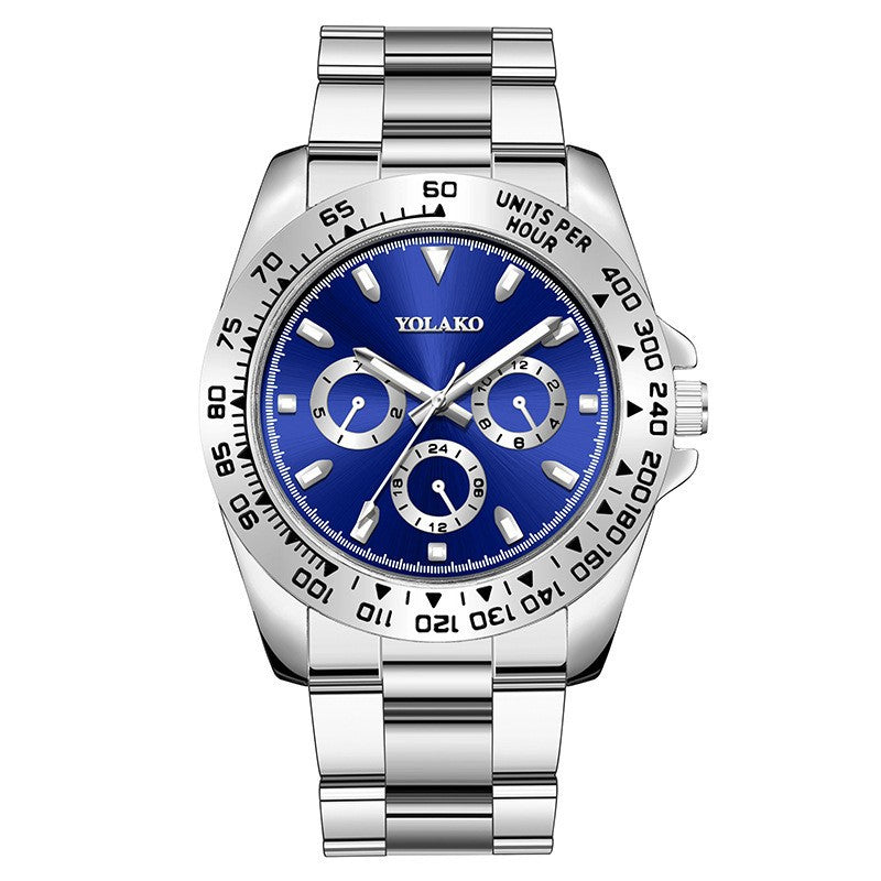 Cross-border explosions gold men's watches men's watches steel band business watches luminous quartz spot wholesale spot manufacturers