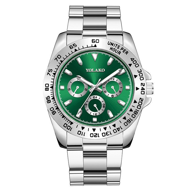 Cross-border explosions gold men's watches men's watches steel band business watches luminous quartz spot wholesale spot manufacturers