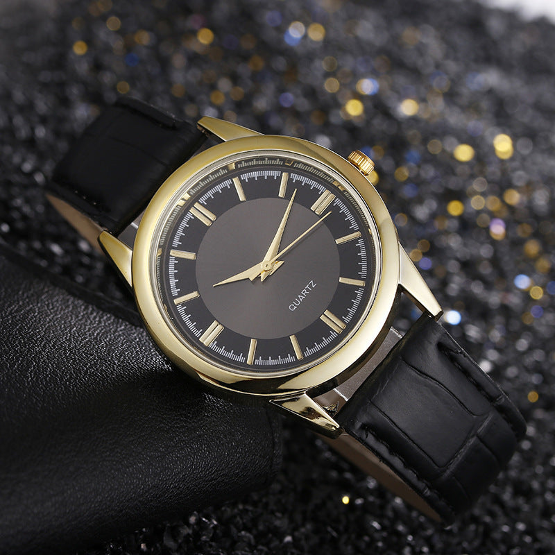 Wholesale Men's Watches Leather Strap Quartz Watch Men's Watch Casual Business Men's Watch Large Dial