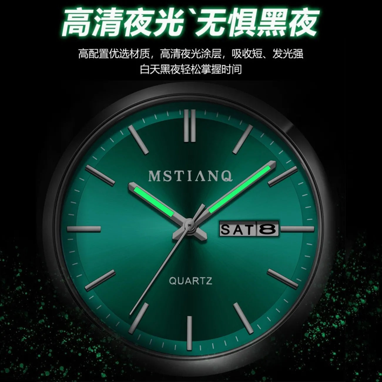 2025 Swiss Brand Export Waterproof Luminous Calendar Men's Watch Business Stainless Steel High-End Trendyy Student Watch