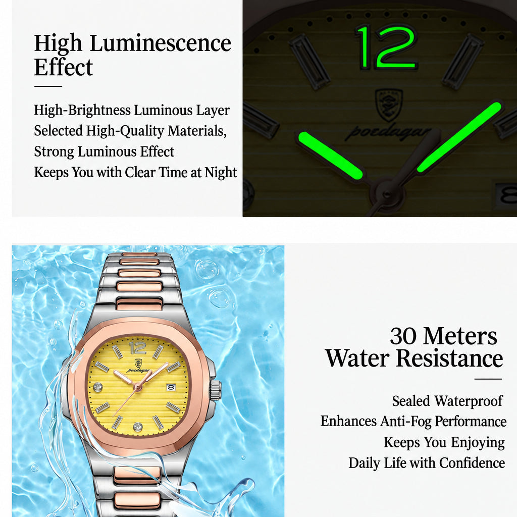 Swiss brand new quartz watch women's ultra-thin luminous women's watch