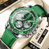 Swiss Brand New Sports-Style Multi-Functional Men's Watch with Three Dials and Six Hands, Popular Live-Stream Export Item, Available for Dropshipping