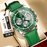 Swiss Brand New Sports-Style Multi-Functional Men's Watch with Three Dials and Six Hands, Popular Live-Stream Export Item, Available for Dropshipping