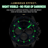Swiss Brand New Sports-Style Multi-Functional Men's Watch with Three Dials and Six Hands, Popular Live-Stream Export Item, Available for Dropshipping