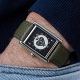 Square-shaped high-end men's watch with wormhole concept and tritium gas, 2025 new model -533