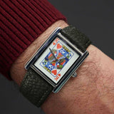 Square-shaped high-end men's watch with wormhole concept and tritium gas, 2025 new model -533