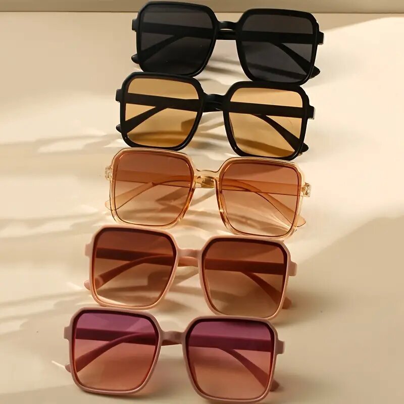 New Fashion Sunglasses Women's Square Sunglasses Plain All-Match Ins Simple Classic Sunglasses Cross-Border Explosions