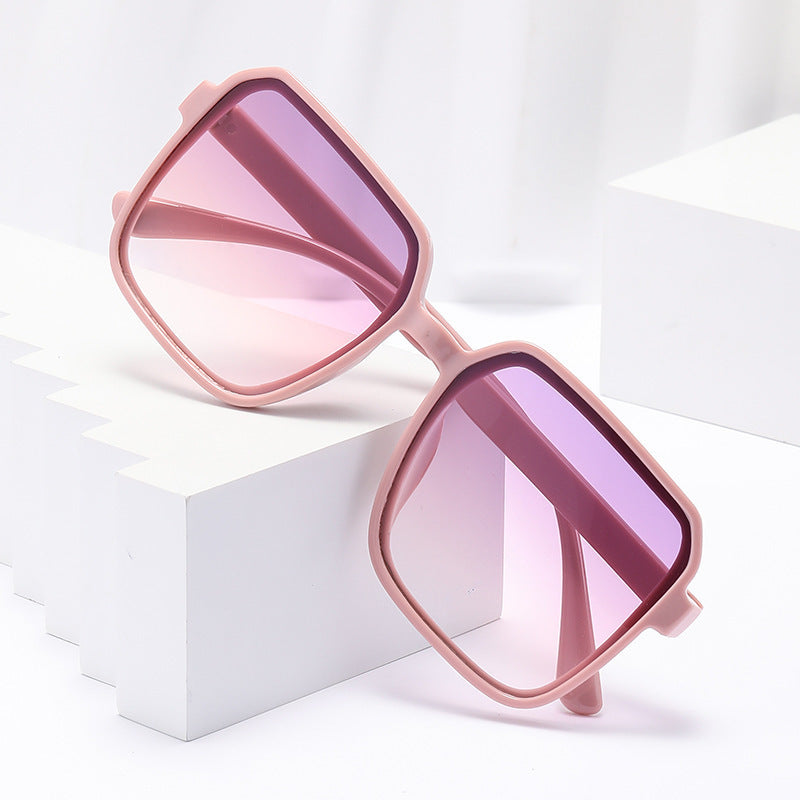 New Fashion Sunglasses Women's Square Sunglasses Plain All-Match Ins Simple Classic Sunglasses Cross-Border Explosions