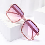 New Fashion Sunglasses Women's Square Sunglasses Plain All-Match Ins Simple Classic Sunglasses Cross-Border Explosions