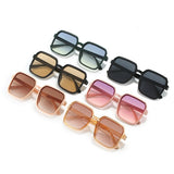 New Fashion Sunglasses Women's Square Sunglasses Plain All-Match Ins Simple Classic Sunglasses Cross-Border Explosions